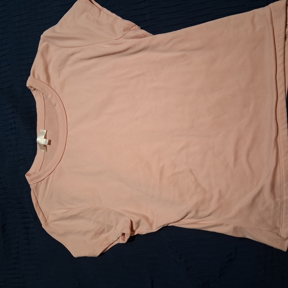 Peach Short Sleeve Women's Top